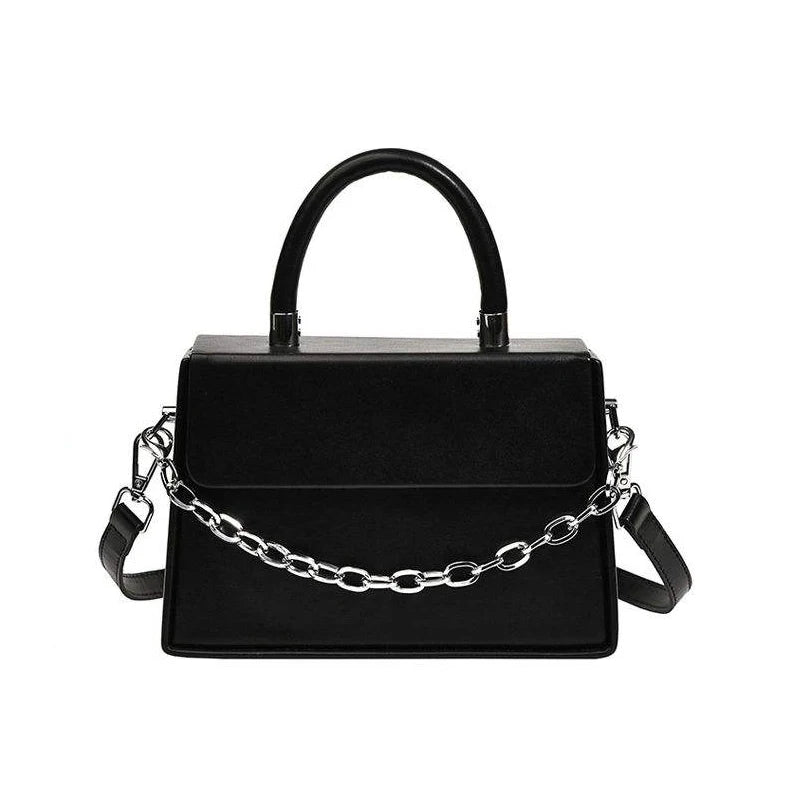 New Style Lady Fashion PU Solid Square Chain Womens Bags Handbags for Women Luxury