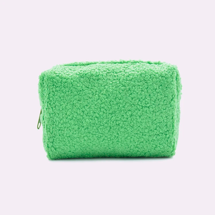 New Style Mini Teddy Cosmetic Bags Cute Furry Bag for Girls Custom LOGO