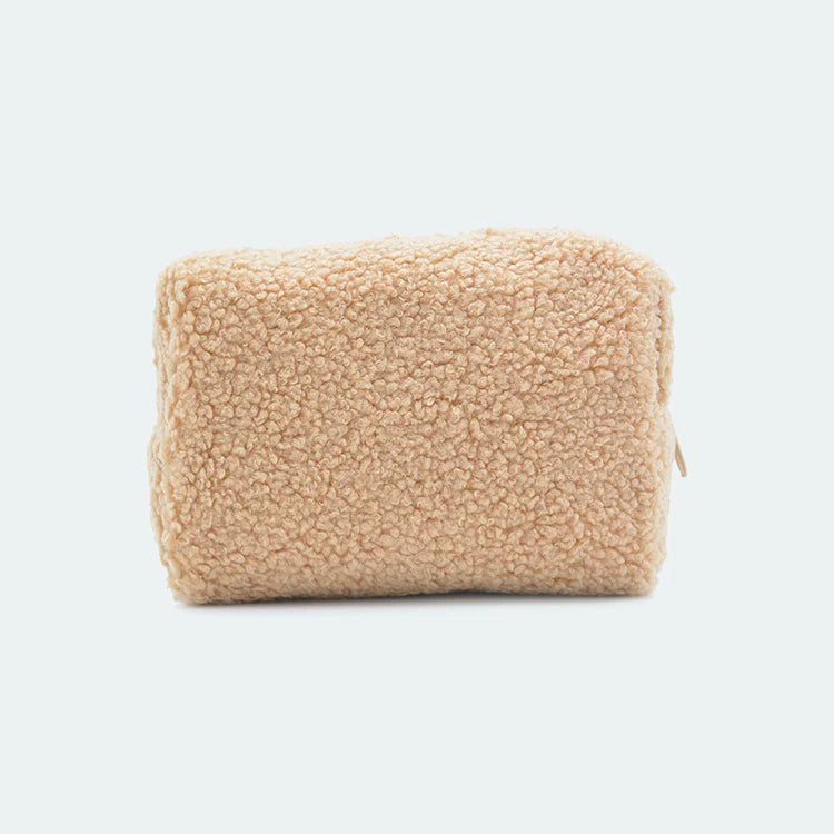 New Style Mini Teddy Cosmetic Bags Cute Furry Bag for Girls Custom LOGO