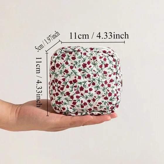Nylon Makeup Beautiful Tote Travel Women Toiletry Hanging Cosmetic Top Handle Bag