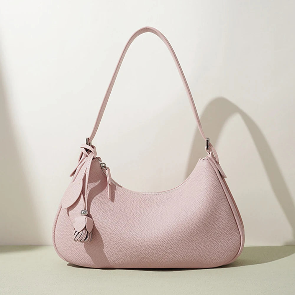 ODM&OEM 2026 Manufacturer Wholesaler Genuine Leather New Underarm Bag Niche Minimalist Shoulder Handbag