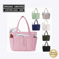 OEM Fluffy Lightweight Shoulder Tote Bag Custom Logo Private Label Soft Zipper Handbag Beach Travel Women's Bag FBA DDP Workable