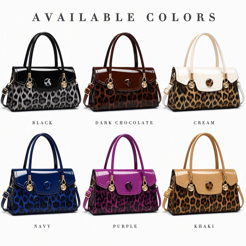 OEM Leopard Print Waterproof PU Shoulder Bag Custom Logo Private Label Low MOQ Animal Print Crossbody FBA-Ready Wholesale