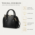 OEM ODM PU Leather Crocodile Texture Handbag Manufacturer Custom Logo Crossbody Bag for Wholesale