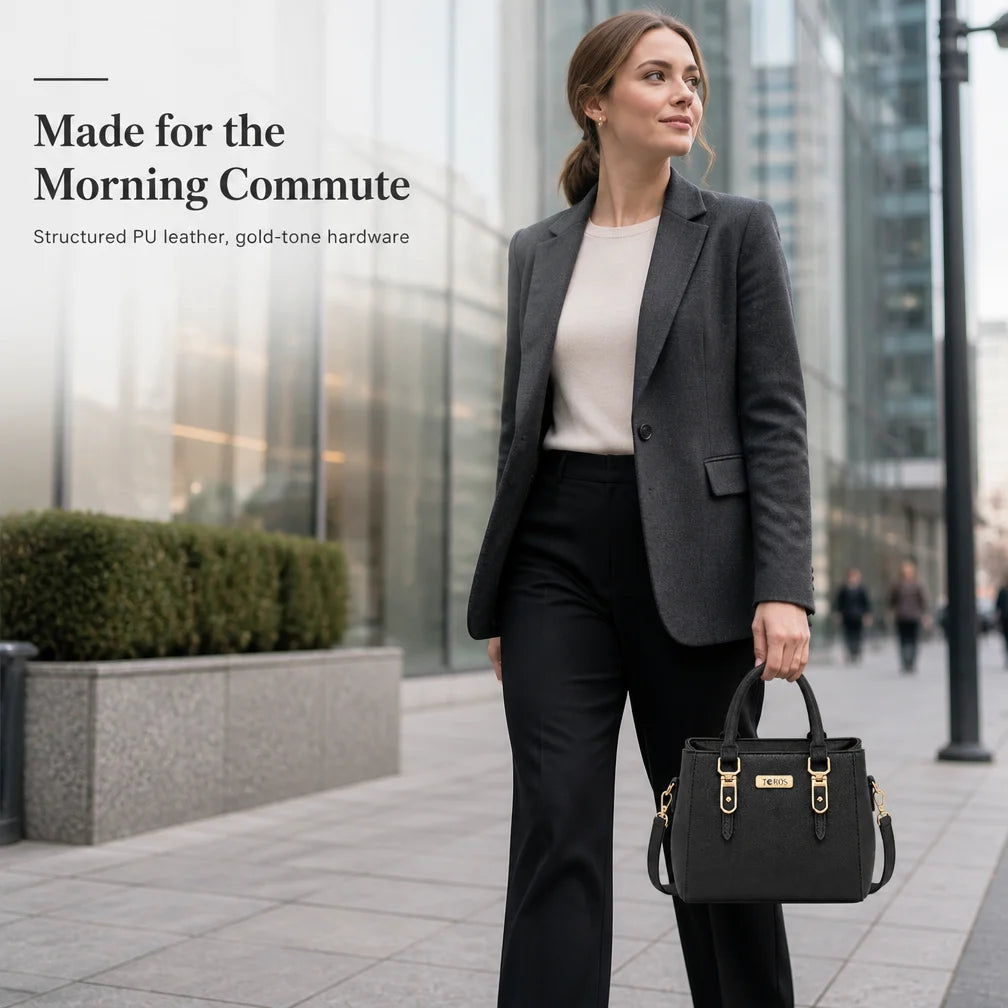 OEM ODM PU Leather Satchel Handbag Manufacturer Custom Logo Private Label Top Handle Tote Bag for Wholesale BSCI Factory