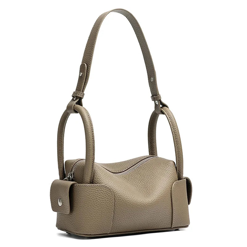 OEM ODM Women's Bags New Genuine Leather Ladies Shoulder Crossbody Bags Casual Fashion Cowhide Handbags for Women