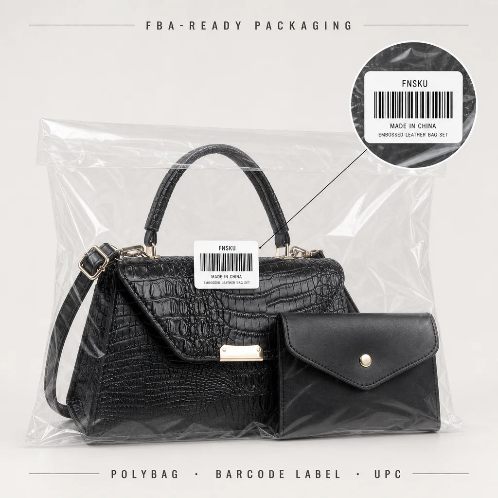 OEM Women's Retro Crocodile Embossed PU Leather Crossbody Tote Bag Custom Logo Private Label Low MOQ FBA-Ready Wholesale
