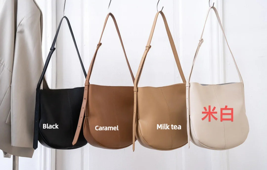 Oil Wax Cowhide Women's Shoulder Bags Crossbody Bags New Ladies Bags Casual Fashion Genuine Leather Bags for Women