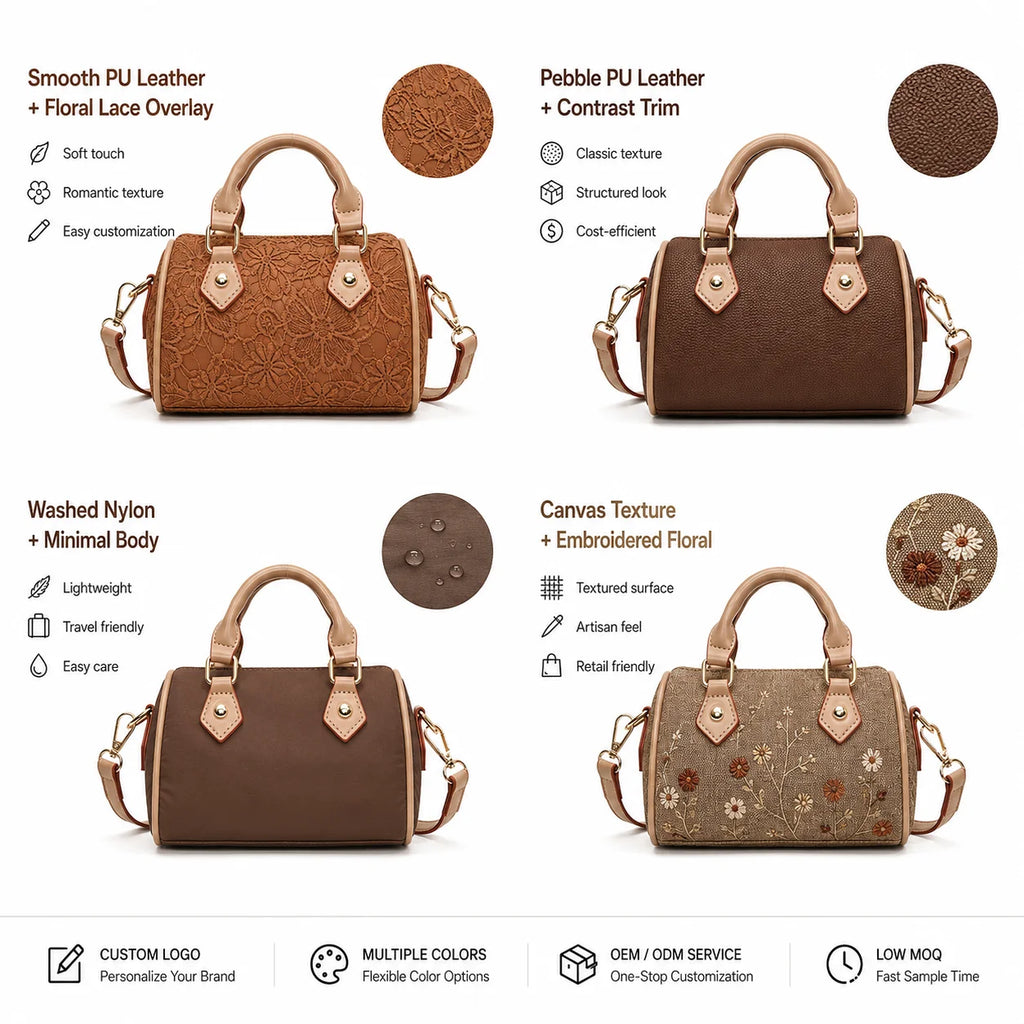 PU Bowling Crossbody Bag Custom Development for Independent Retail Collections