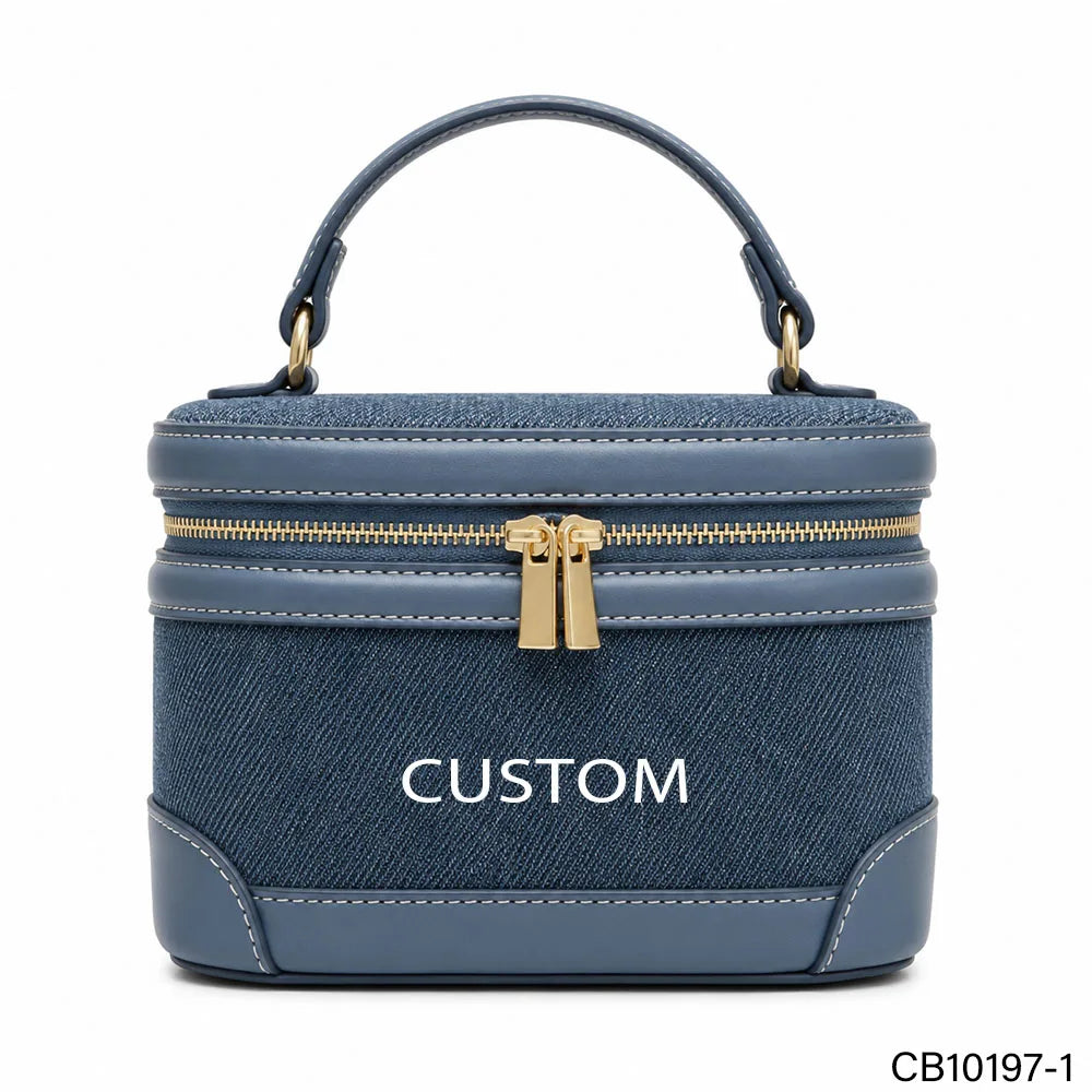 PU Large-Capacity Portable Cosmetic Bag High-End Travel for Toiletry Case with Durable Soft Printed Pattern