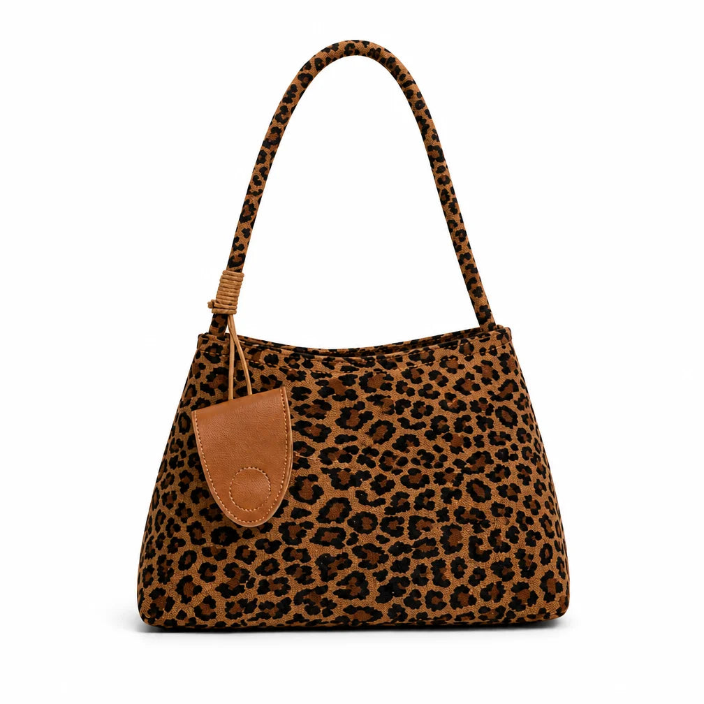 PU Leather Mini Bucket Bag OEM ODM Zipper Polyester Women's Leopard Handbag Manufacturer Custom Logo for Wholesale