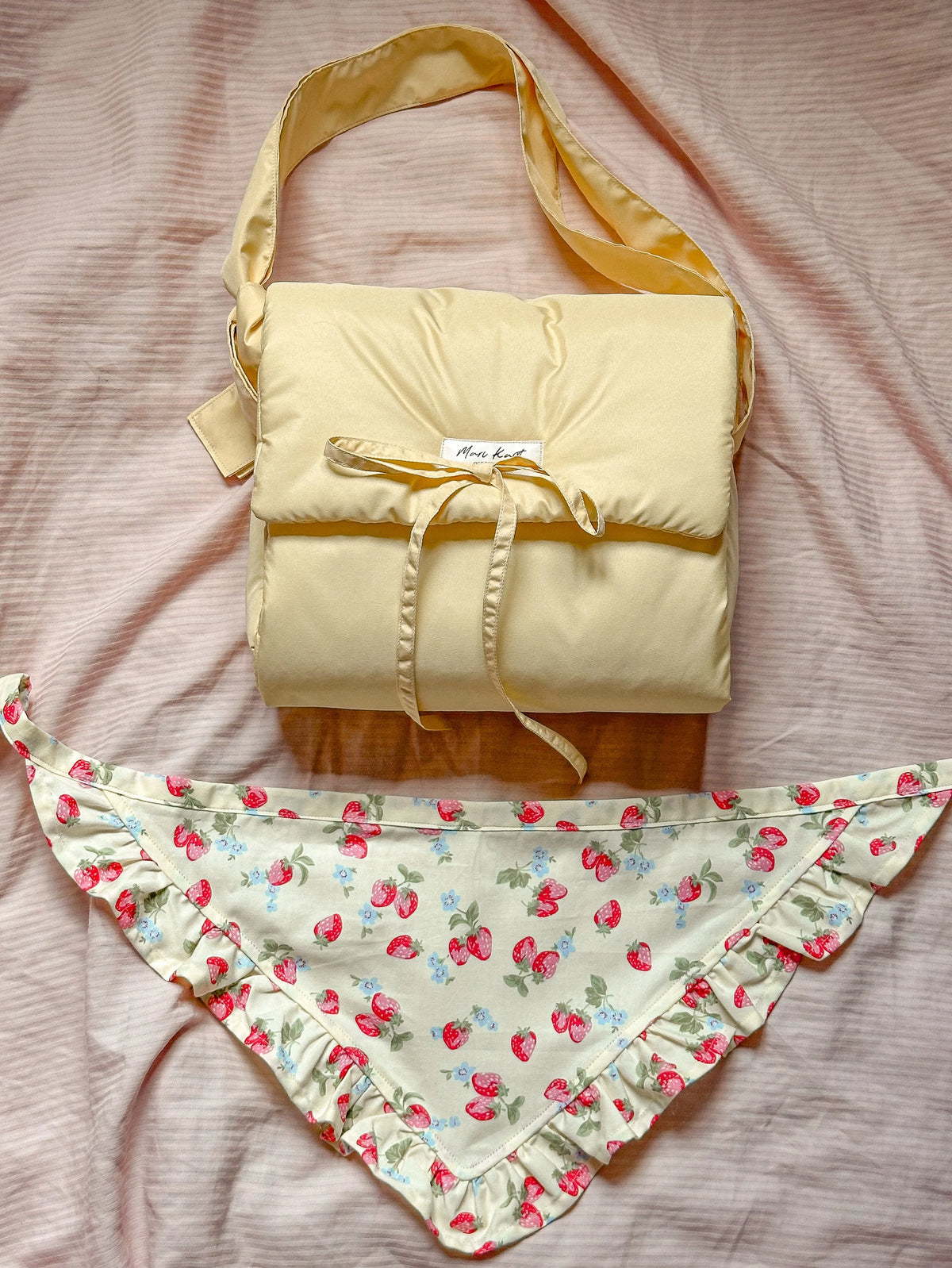 Padded Bow Decor Crossbody Shoulder Soft Thick Quilted Women Handbag Large Capacity Daily Sling Bag Custom Color Logo