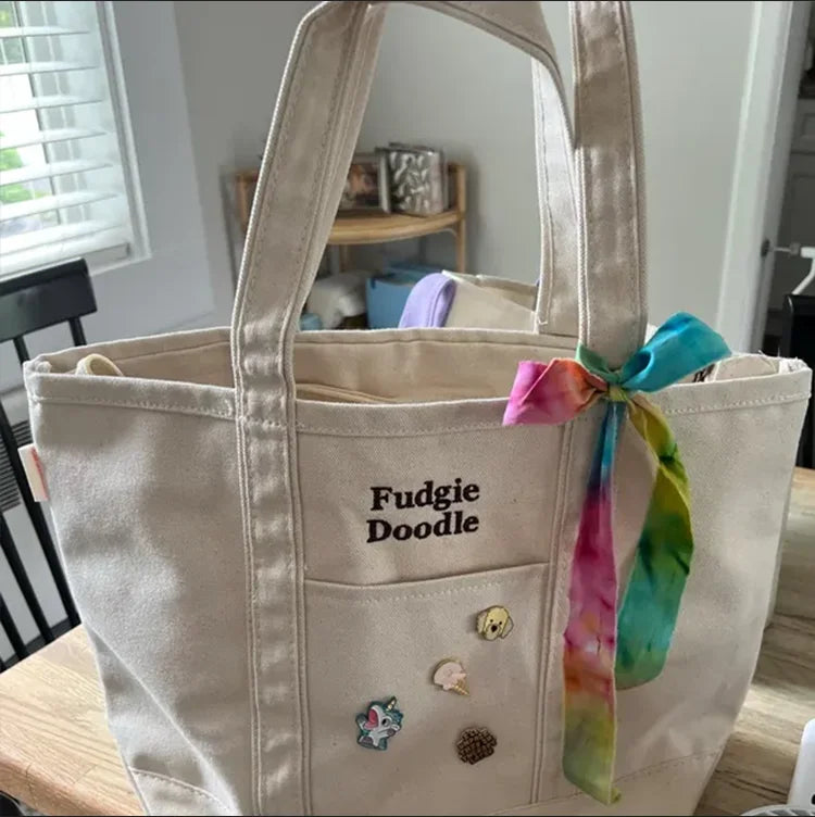 Personalized Canvas Tote Handbag Custom Embroidered Shipping Tote Bag Fashion Large Size Preppy Boat Bag