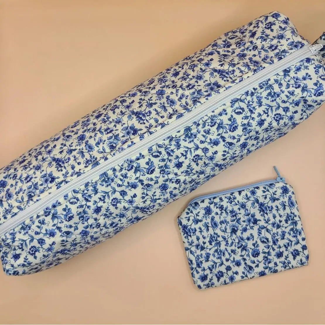Personalized Floral Printed Travel Case Makeup Packaging Hair Tools Storage Bag Bridesmaids Gift Quilted Toiletry Bag