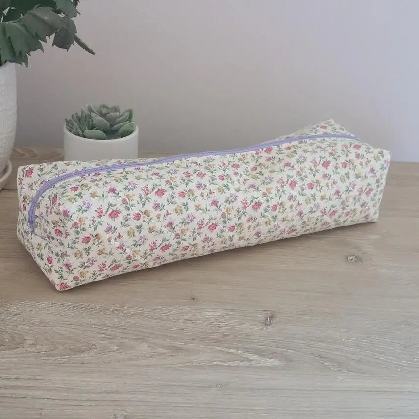 Personalized Floral Printed Travel Case Makeup Packaging Hair Tools Storage Bag Bridesmaids Gift Quilted Toiletry Bag