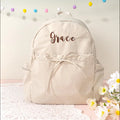 Personalized Little Girls Dance Backpack Custom Child School Backpack Embroidered Kids Preppy Backpack