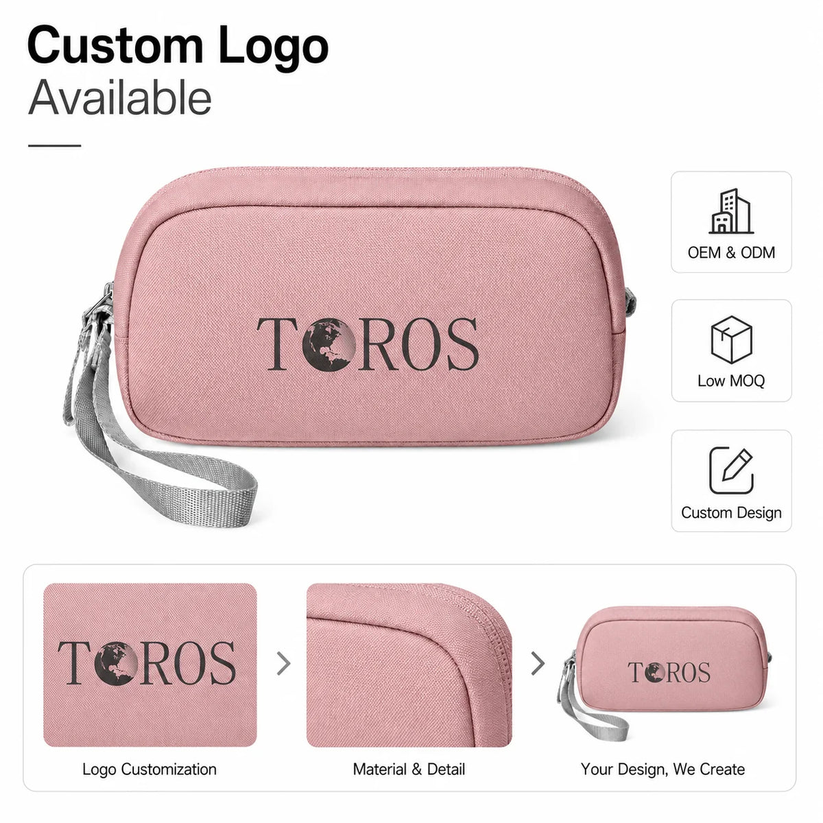Portable Electronics Organizer Pouch, , Wrist Strap Design, Multi-Color Custom Logo, OEM/ODM Wholesale