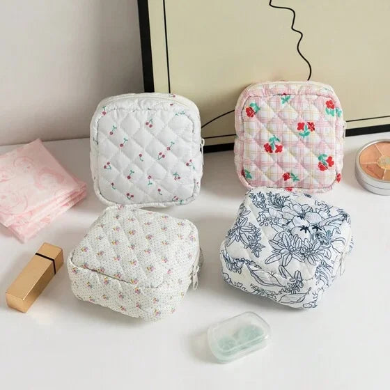 Portable Waterproof Toiletry Pouch Beauty Nylon Cosmetic Preppy Makeup Stuff for Cosmetics Packaging Containers Bag