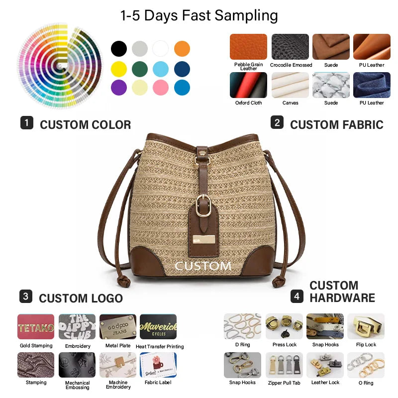 Premium Crossing Bag | Elegant Women's Handheld Bag | Vacation Resort Style Handbag |7-10 Days Sampling