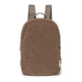 Preppy Style Lamb Wool School Bag Women Winter Solid Color Kids Sherpa Mini Backpack