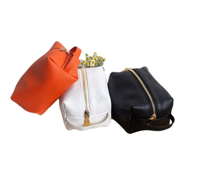 Pu Travel Makeup Cosmetic Skincare Small Zipper Pouch Large Bag Packaging Small Pouches for Girls