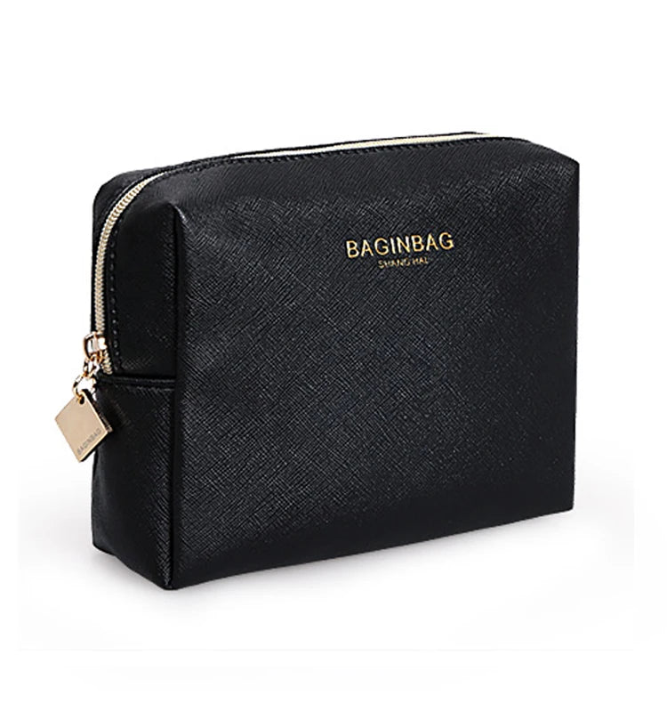 Pu Vegan Leather Purse Travel Cosmetic Pouch Toiletry Bag Small Makeup Bag for Women Girls Gifts