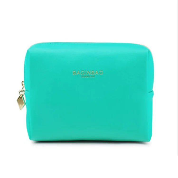 Pu Vegan Leather Purse Travel Cosmetic Pouch Toiletry Bag Small Makeup Bag for Women Girls Gifts