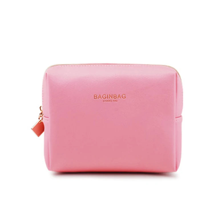 Pu Vegan Leather Purse Travel Cosmetic Pouch Toiletry Bag Small Makeup Bag for Women Girls Gifts