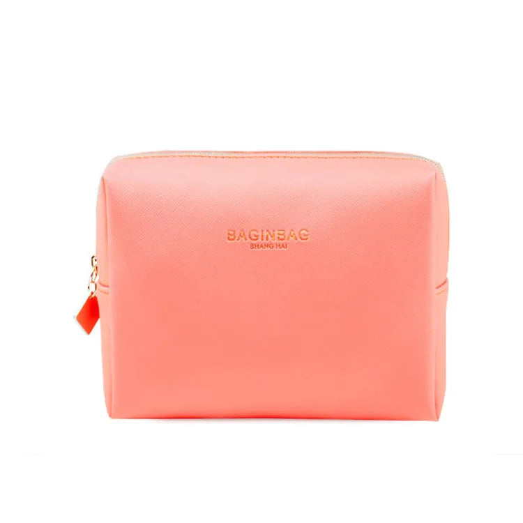 Pu Vegan Leather Purse Travel Cosmetic Pouch Toiletry Bag Small Makeup Bag for Women Girls Gifts