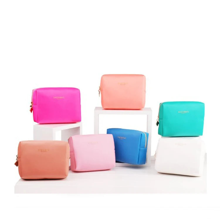 Pu Vegan Leather Purse Travel Cosmetic Pouch Toiletry Bag Small Makeup Bag for Women Girls Gifts