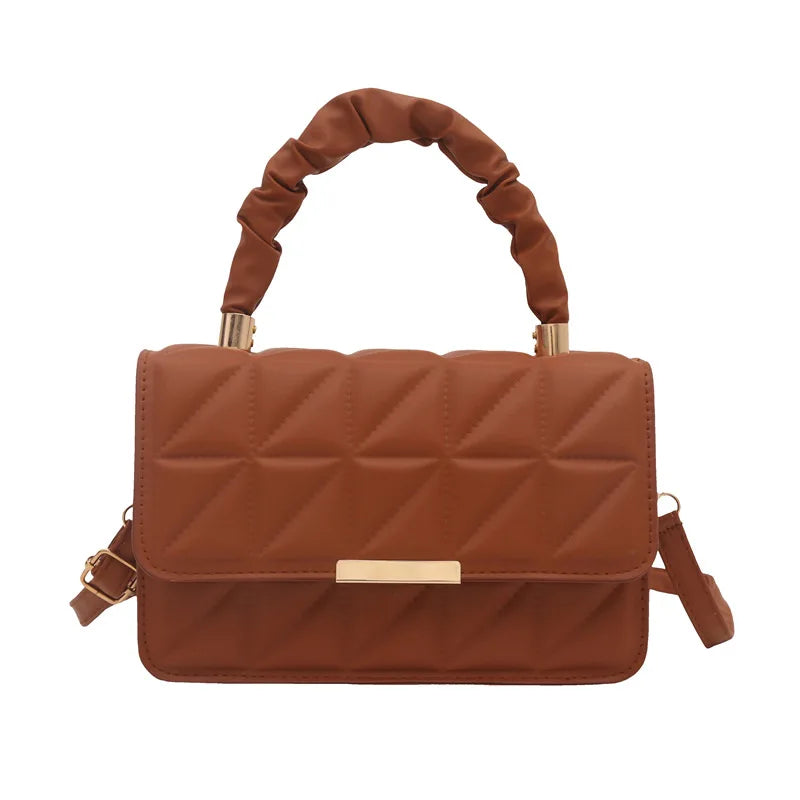 Purse Fashion Versatile PU Women's Bag | Simple Square Design | Trendy Shoulder & Crossbody