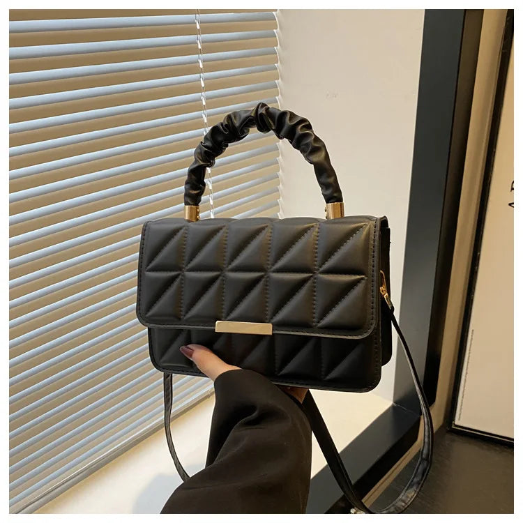 Purse Fashion Versatile PU Women's Bag | Simple Square Design | Trendy Shoulder & Crossbody