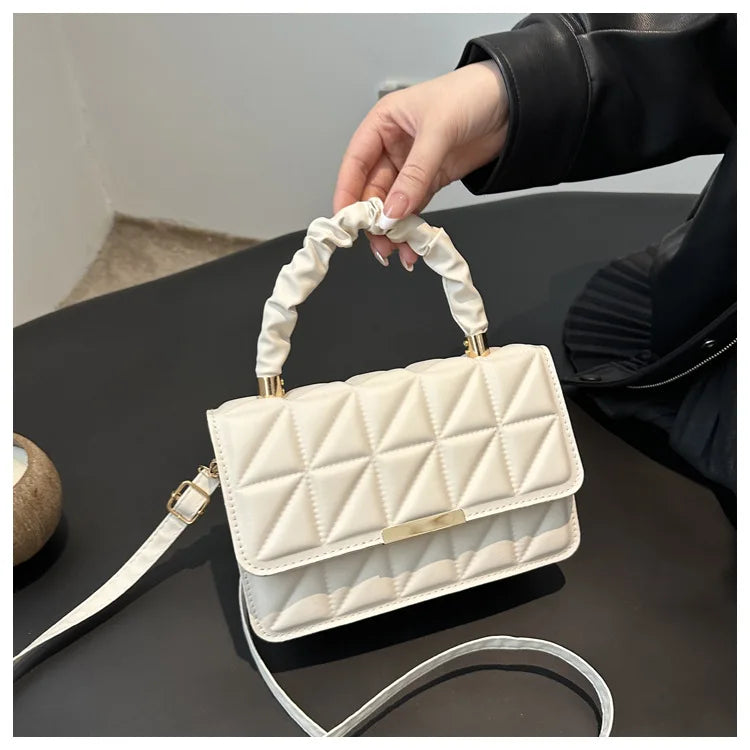 Purse Fashion Versatile PU Women's Bag | Simple Square Design | Trendy Shoulder & Crossbody