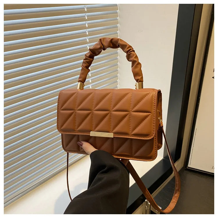 Purse Fashion Versatile PU Women's Bag | Simple Square Design | Trendy Shoulder & Crossbody