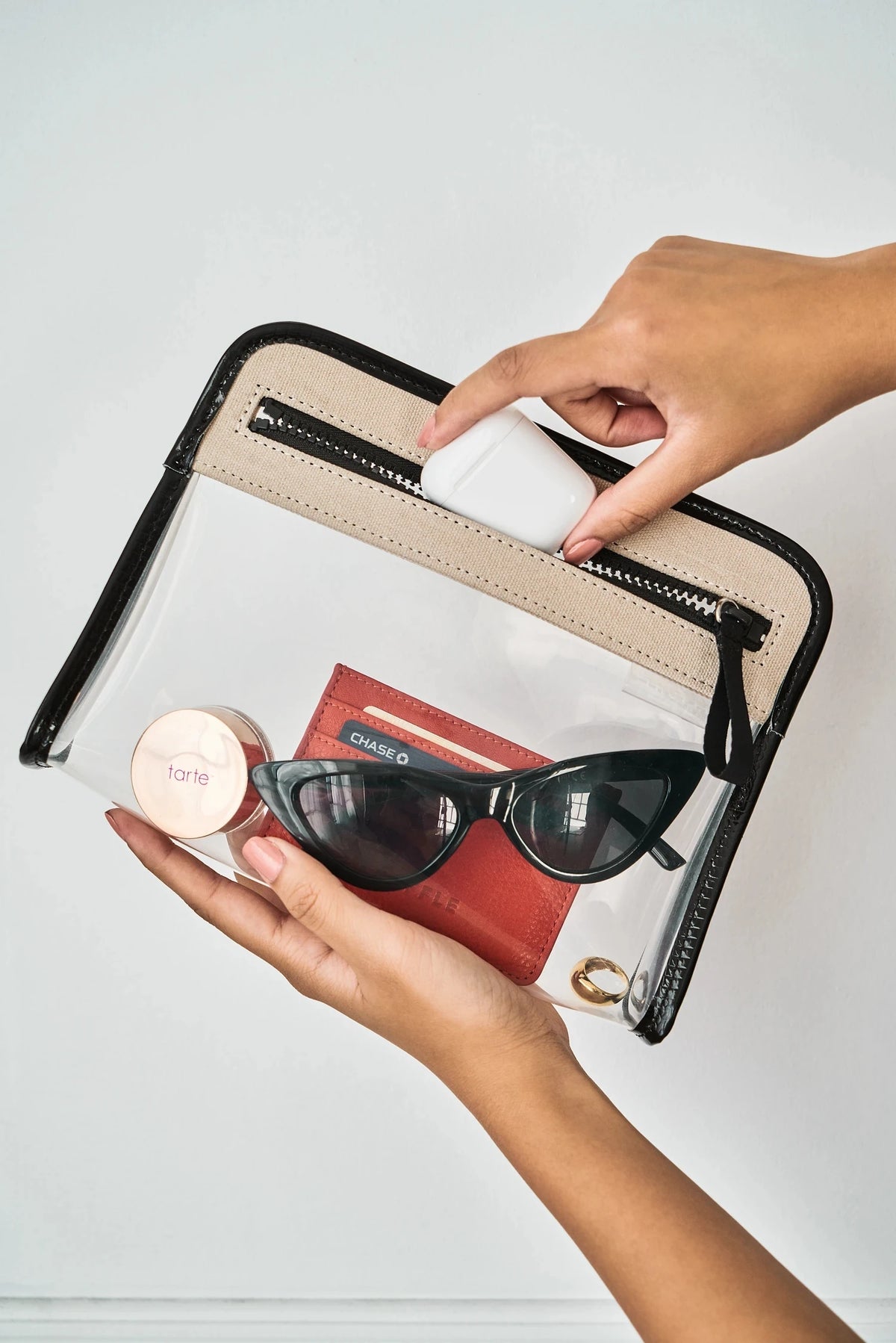 Pvc Bags clear Cosmetic Travel Pouch Makeup Bag Transparent