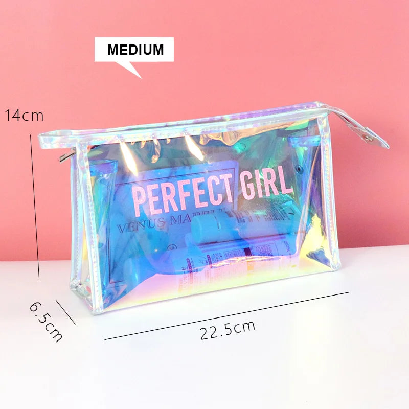 Pvc Make up clear Zipper Travel Makeup Transparent Cosmetic Bag Premium