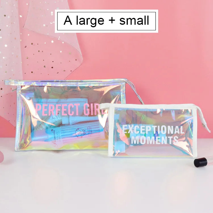 Pvc Make up clear Zipper Travel Makeup Transparent Cosmetic Bag Premium