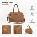 Quilted Duffel Bag with Paddle Pocket Fits Pickleball Paddle Tennis Racket Shoe Compartment Trolley Sleeve Padded Straps