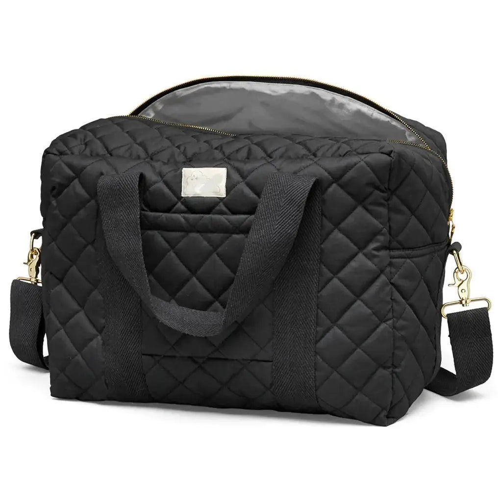 Raw Material Organic Travel Large Quilted Tote Bag Long Zipper Lightweight Flower Cotton Shoulder Bags
