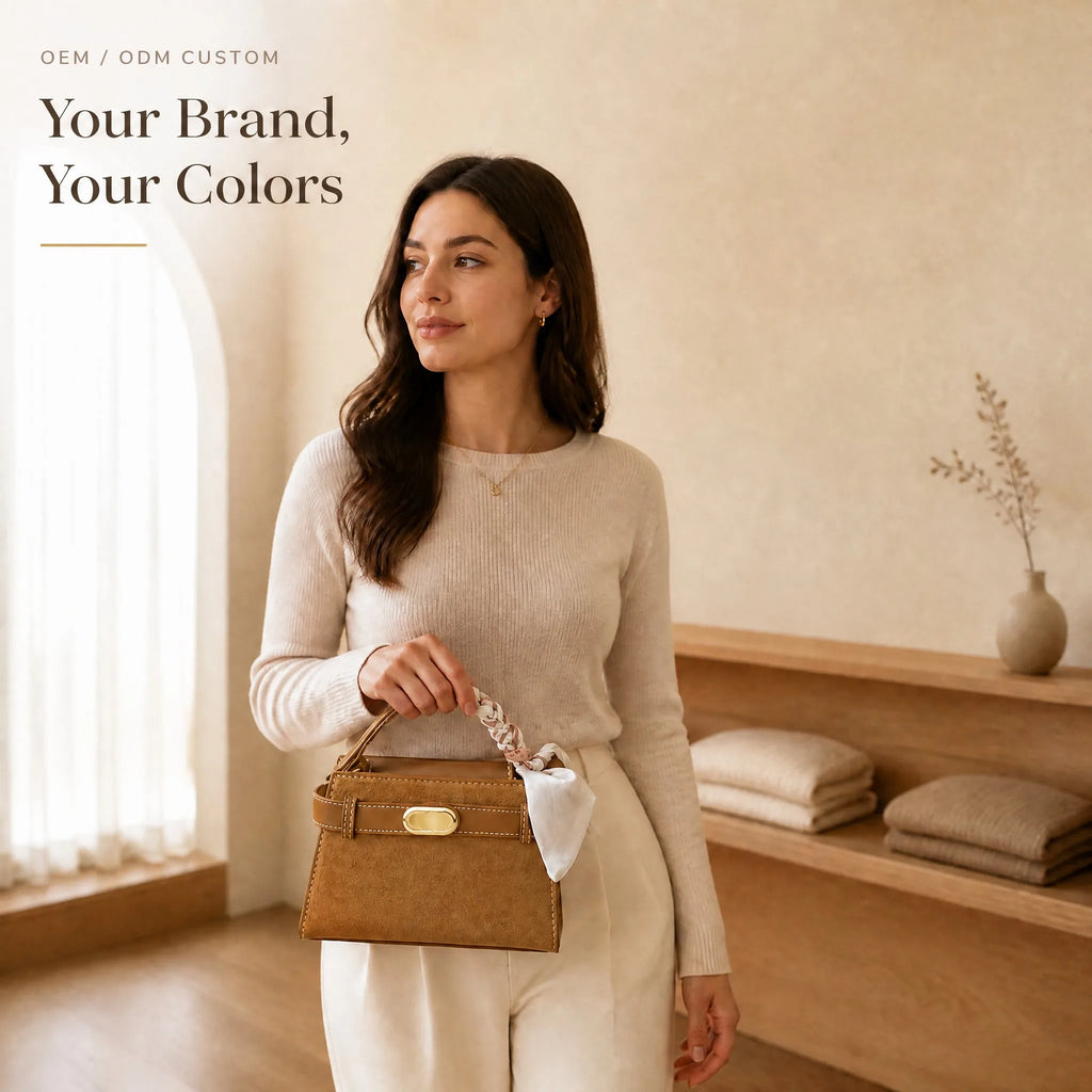 Retro Series Fashion Suede Square Zip Closure Crossbody Bag Small Shoulder Handbag Custom Logo OEM Private Label Low MOQ