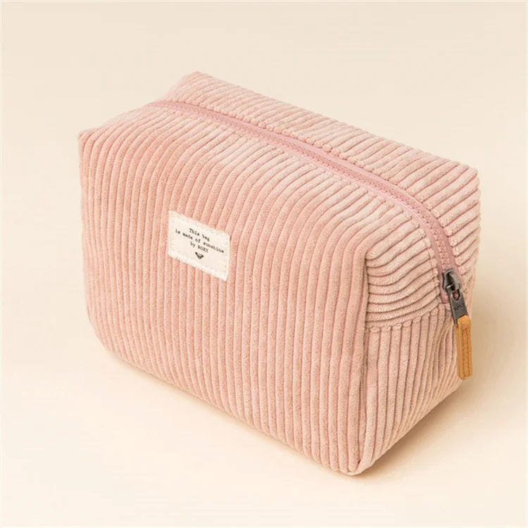 Sample Beauty Essentials Mini Small Cotton Zipper Makeup Make up Toiletry Pouch Bag for Cosmetic