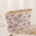 Sample Pouch Trendy Beautiful Branded Handed Bags Makeup Professionnel Cosmetic Storage Bag with Handle for Travel