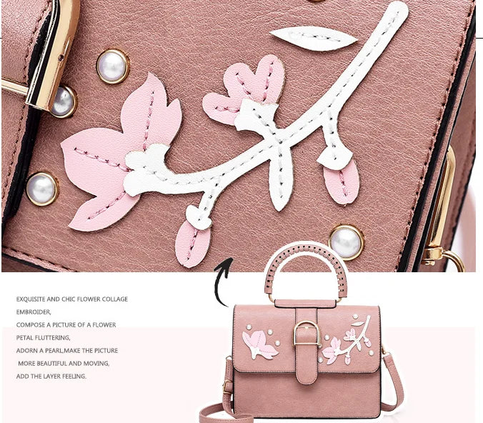 Shoulder Tote Bag Women Pu Leather Flap With Chain Strap Bag Brand Pu Handbag Clutch 3 Pcs Bag Set