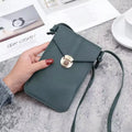 Sling Bag Women's New Fashion Crossbody Shoulder PU Material with Zipper Closure Candy Pattern Mini Small Mobile Phone Bag