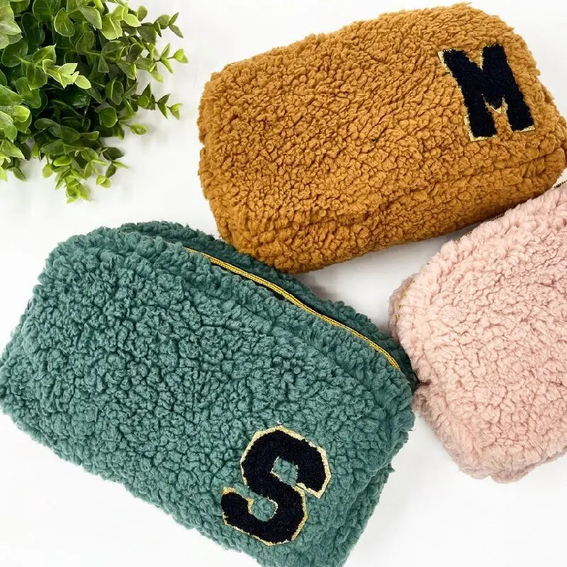 Small Eco Friendly Canvas Product Pouches Cute Custom Printed Teddy Pouch Bag