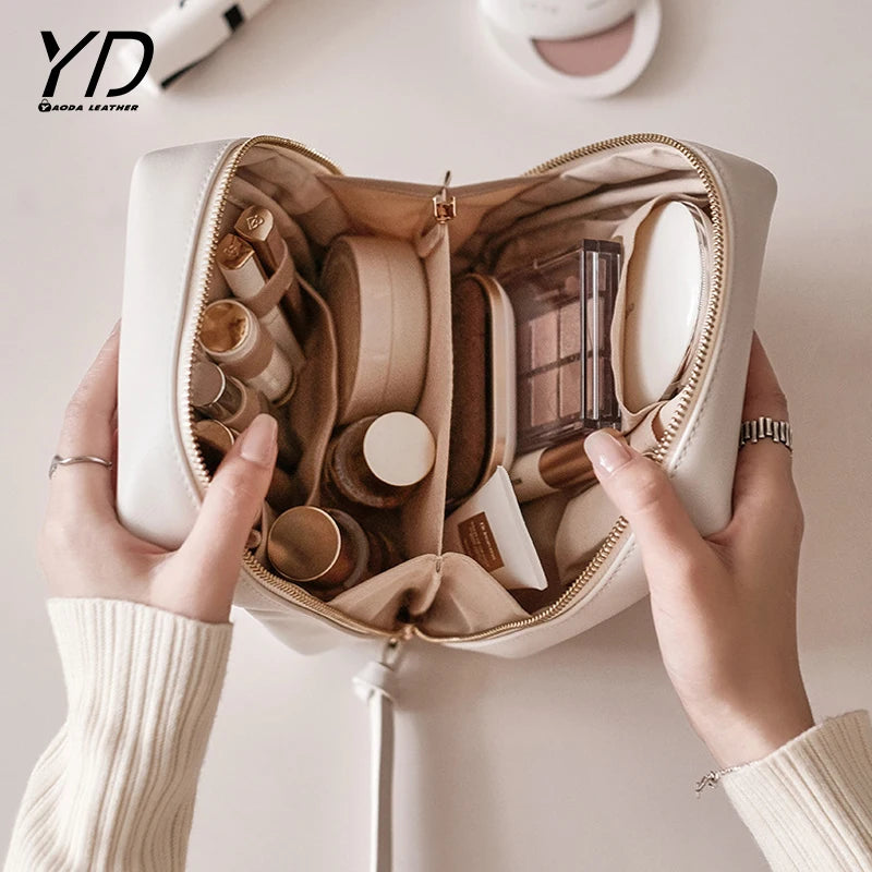 Small Water PU Resistance Zipper Cosmetic Bags Fashionable Custom MakeUp Bag Travel Cosmetic Pouch