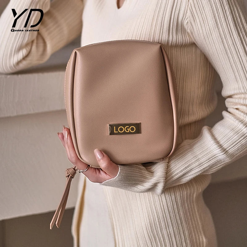 Small Water PU Resistance Zipper Cosmetic Bags Fashionable Custom MakeUp Bag Travel Cosmetic Pouch