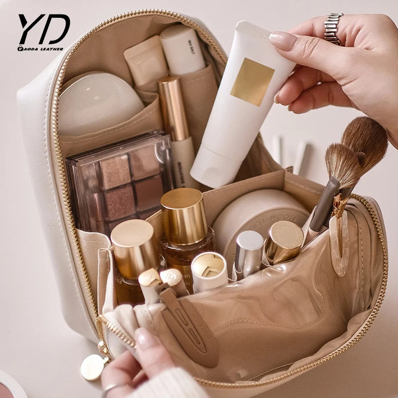Small Water PU Resistance Zipper Cosmetic Bags Fashionable Custom MakeUp Bag Travel Cosmetic Pouch