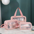 Small clear Cosmetic Transparent Pvc Zipper Makeup Bags Big Luxury with Compartments
