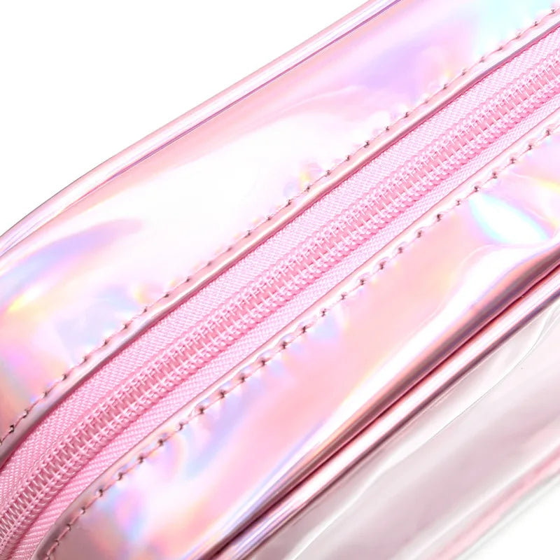 Small clear Cosmetic Transparent Pvc Zipper Makeup Bags Big Luxury with Compartments